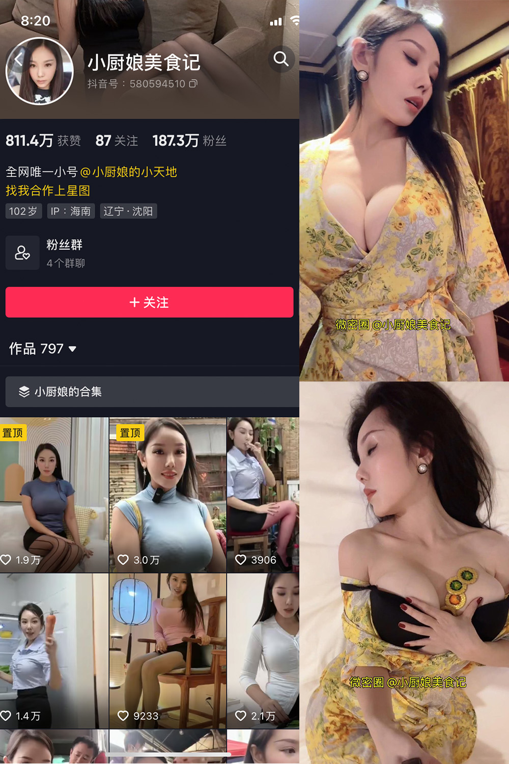 抖音 小厨娘美食记 微密圈 NO.005期 【9P】